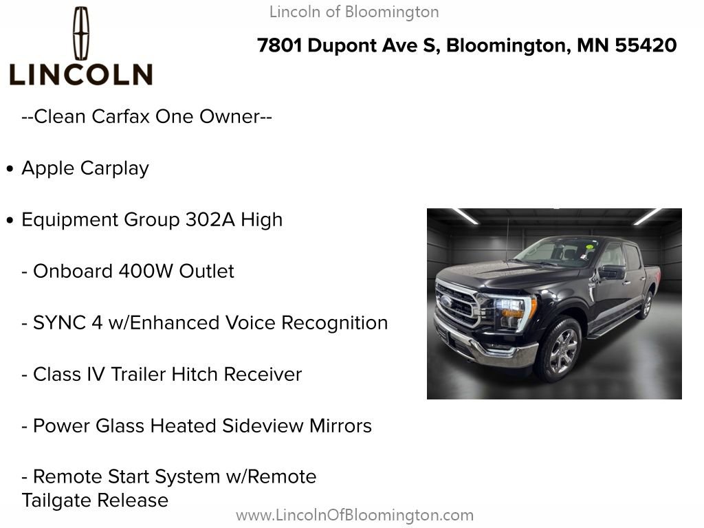 Used 2022 Ford F150 XLT w/ Equipment Group 302A High image 5