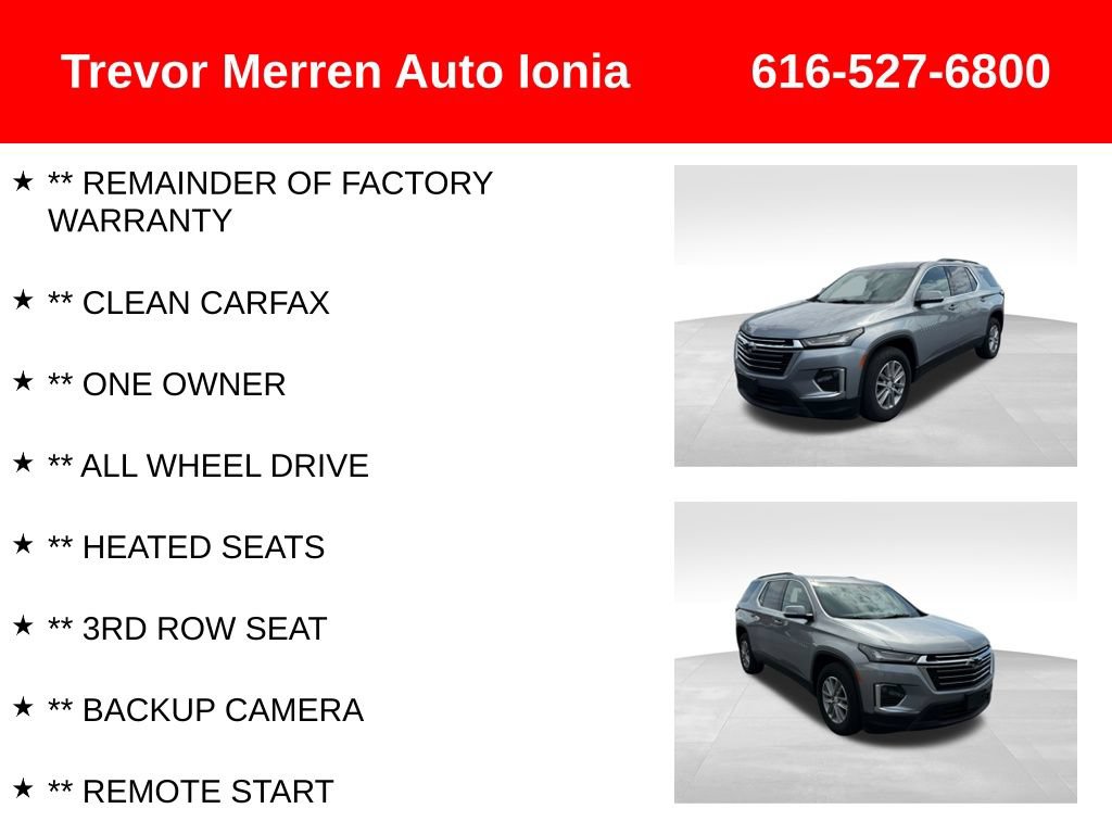 Used 2023 Chevrolet Traverse LT AWD/4WD image 7