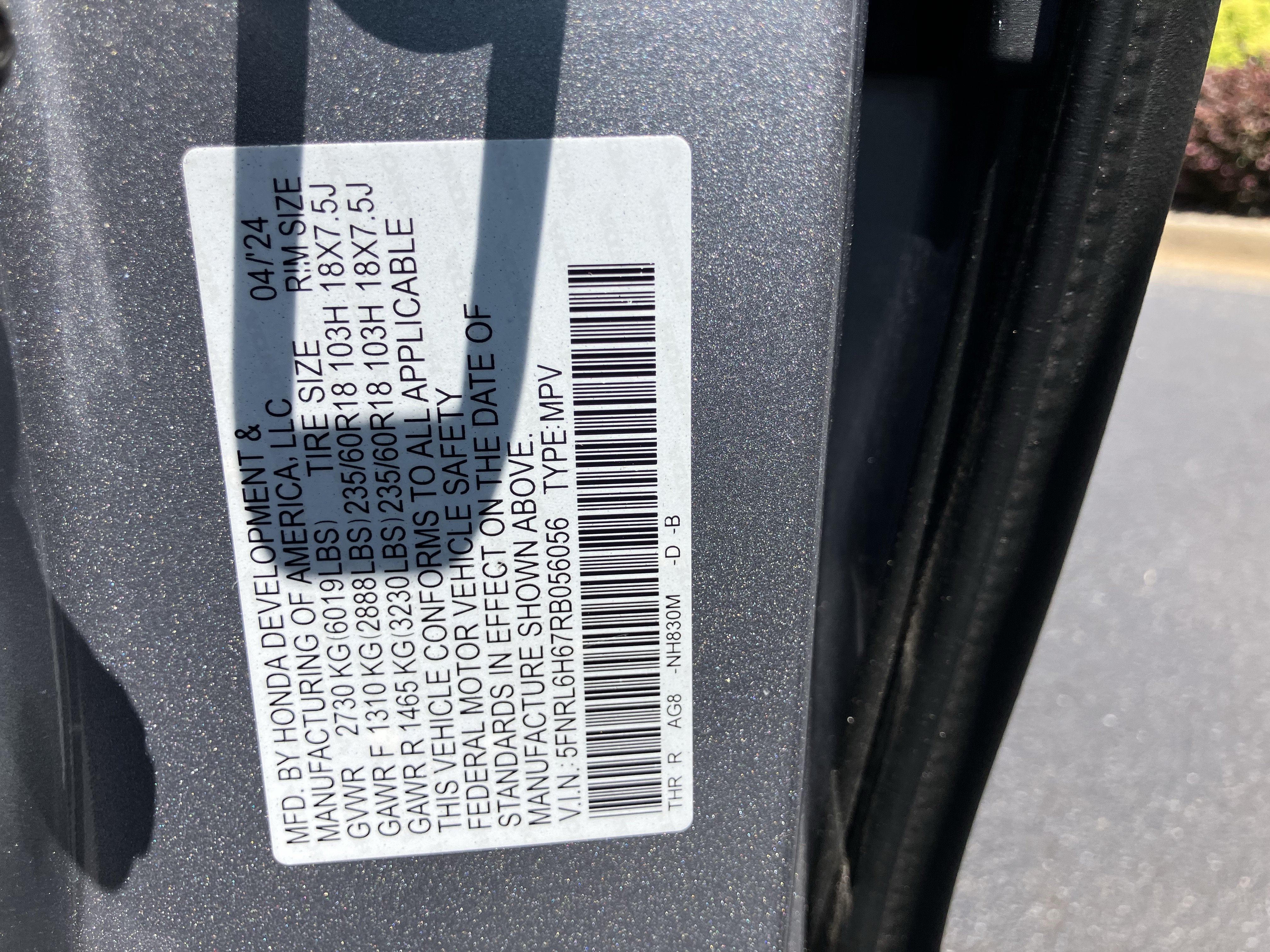 Certified 2024 Honda Odyssey EX-L image 37