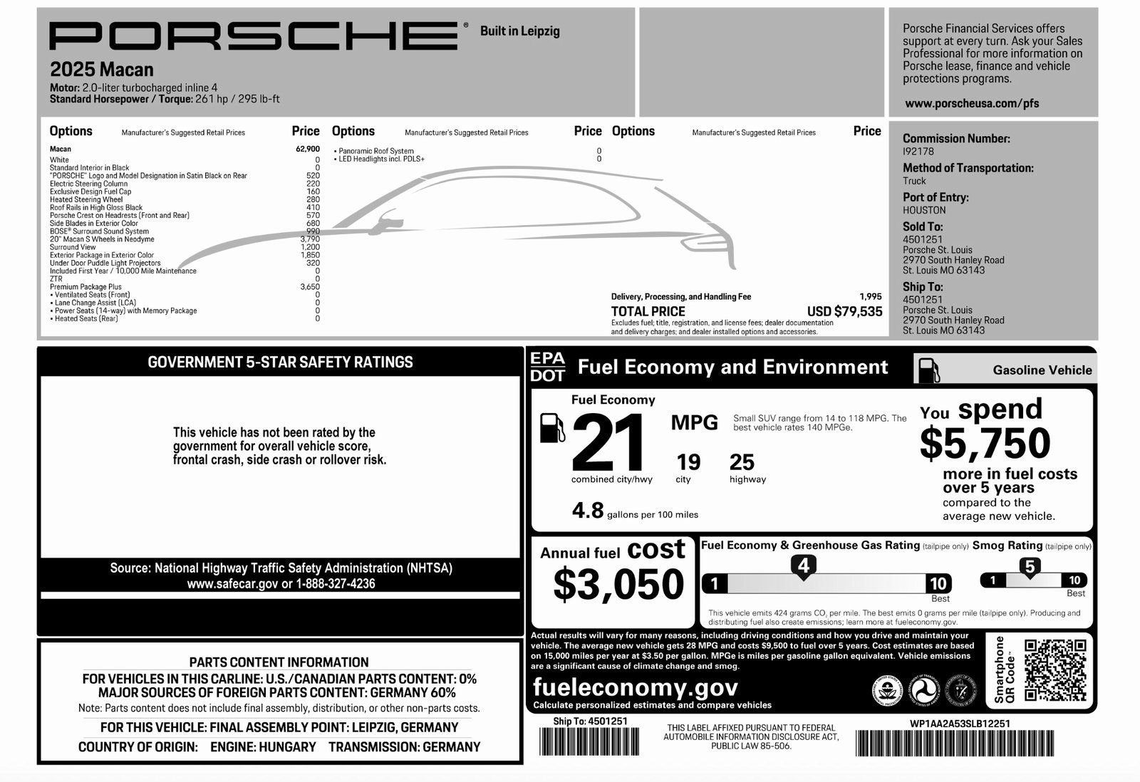 Certified 2025 Porsche Macan AWD/4WD image 44