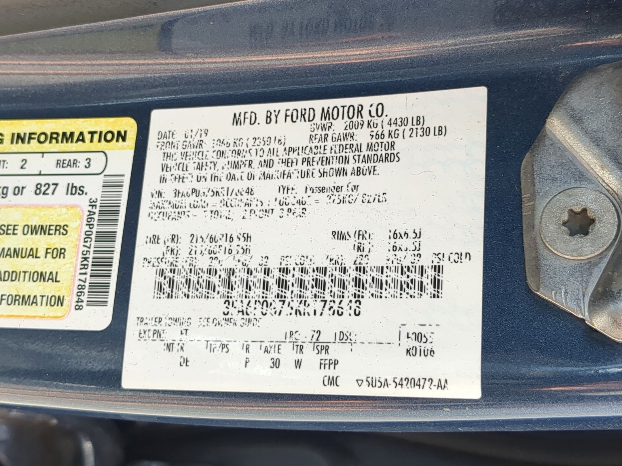 Used 2019 Ford Fusion S FWD image 31