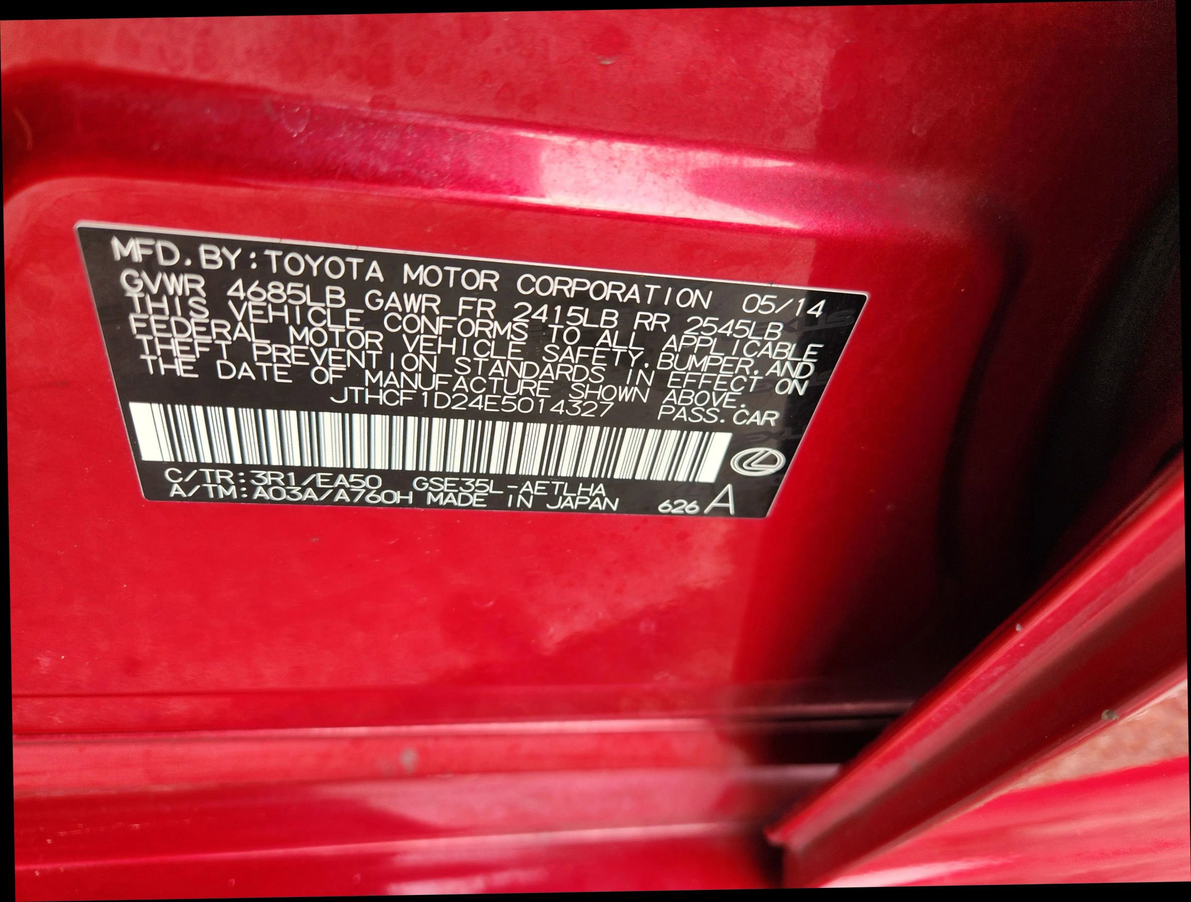 Used 2014 Lexus IS 250 IS 250 Sedan 4D w/ Premium Package image 35