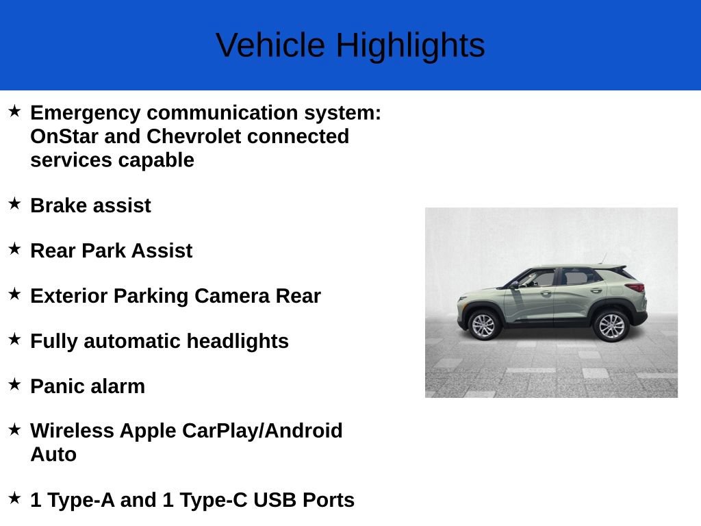 New 2026 Chevrolet TrailBlazer LS w/ LS Confidence Package FWD image 3
