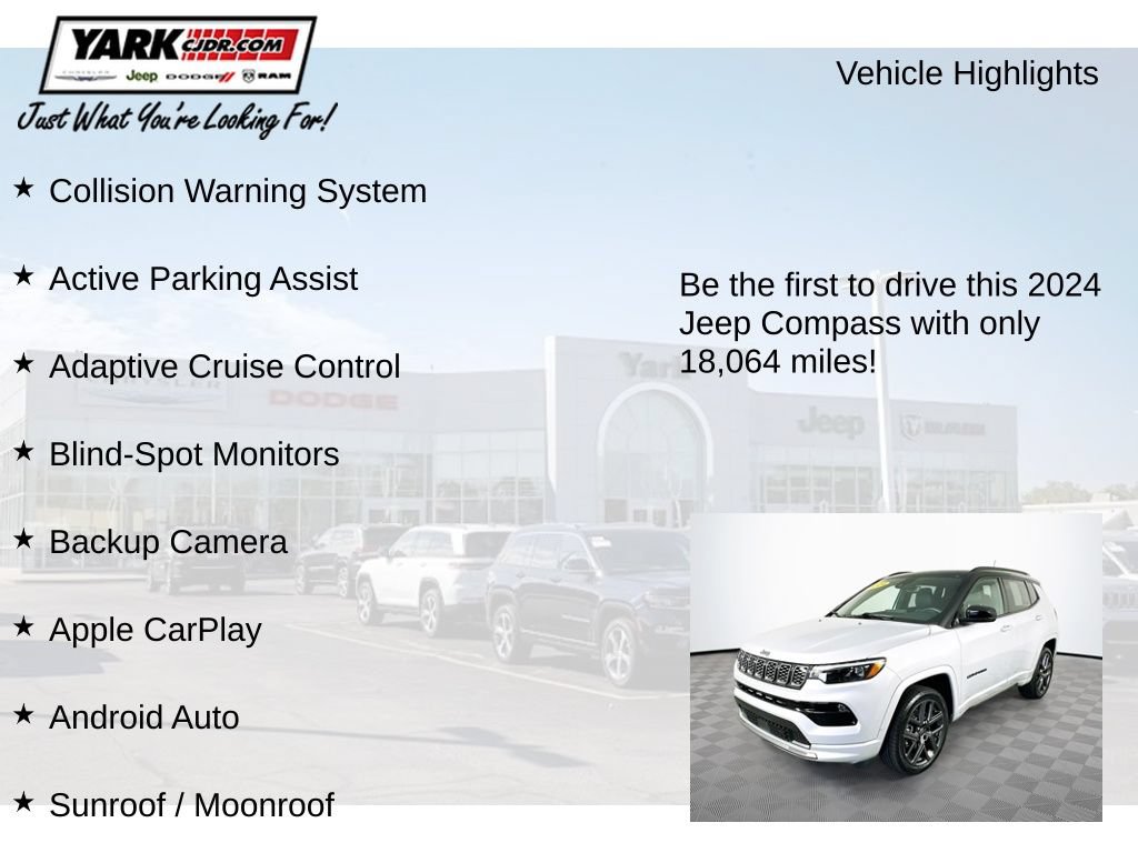 Used 2024 Jeep Compass Limited w/ High Altitude Package AWD/4WD image 13