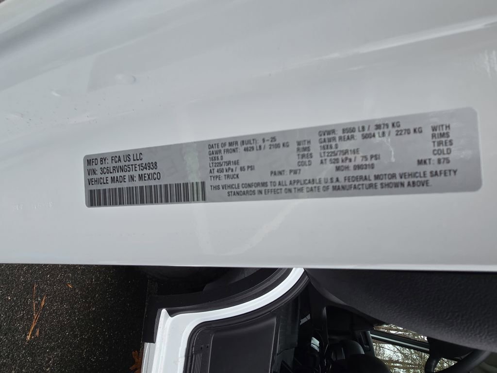 New 2026 RAM ProMaster 1500 FWD image 31