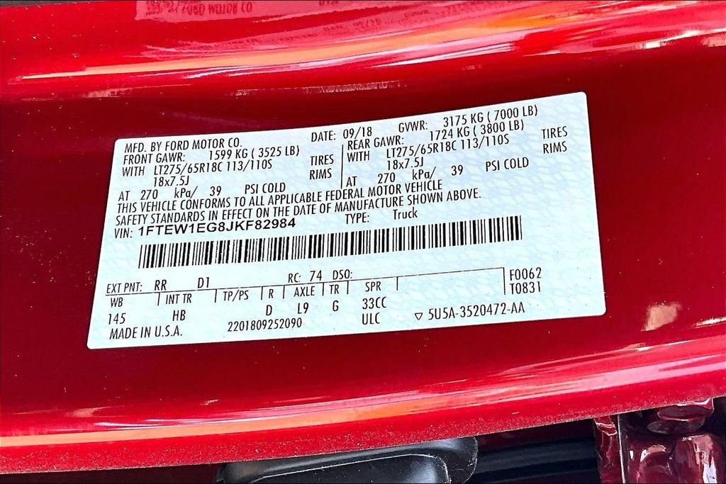 Used 2018 Ford F150 Lariat w/ Equipment Group 502A Luxury AWD/4WD image 28