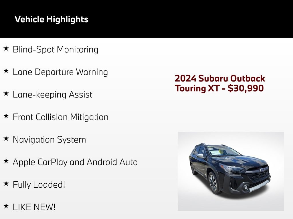 Used 2024 Subaru Outback Touring XT AWD/4WD image 56