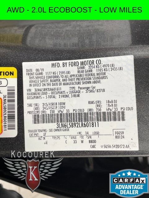 Used 2020 Lincoln MKZ AWD w/ Convenience Package image 26