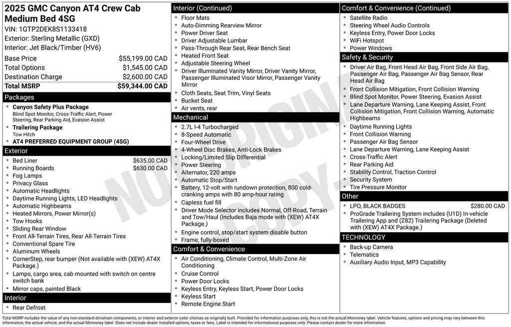 Used 2025 GMC Canyon AT4 AWD/4WD image 4