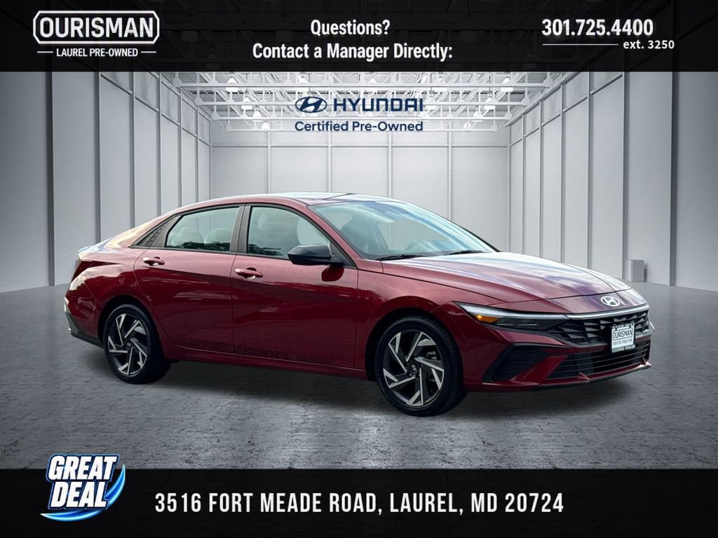 Certified 2025 Hyundai Elantra Sport