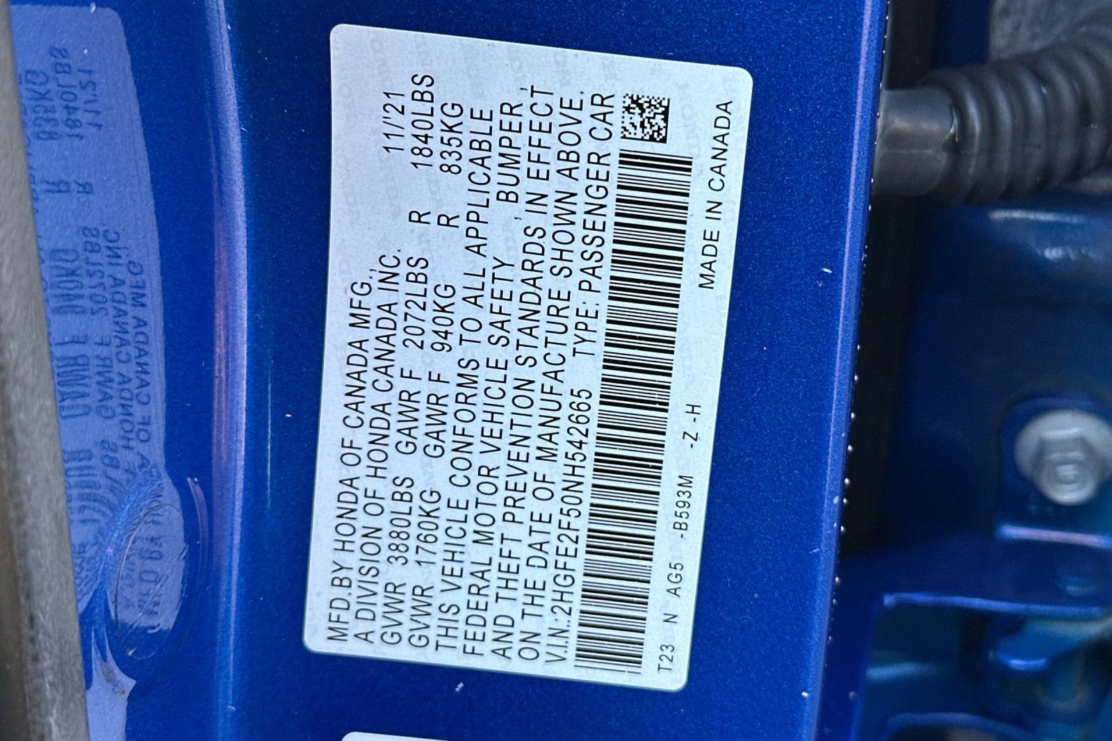 Used 2022 Honda Civic Sport image 26