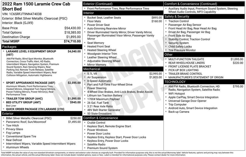 Used 2022 RAM 1500 Laramie image 35