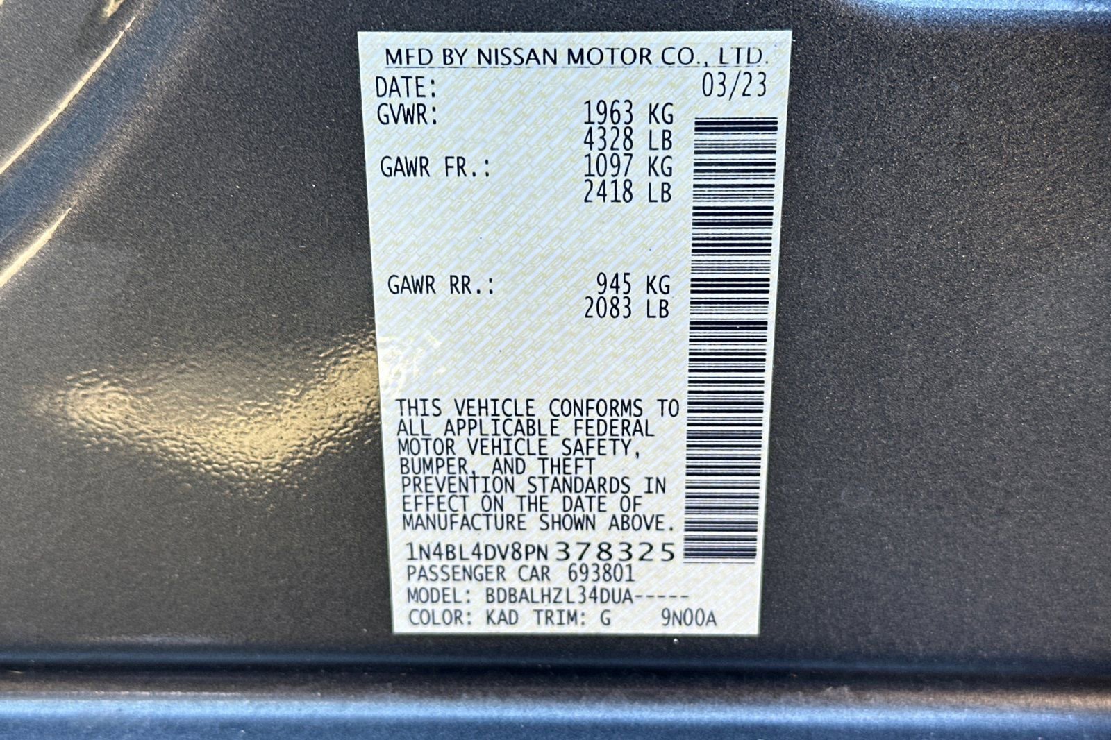 Used 2023 Nissan Altima 2.5 SV image 33