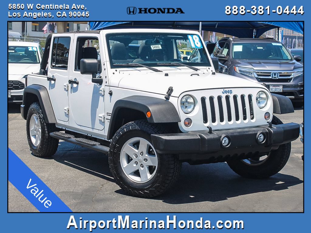 Used 2018 Jeep Wrangler Unlimited Sport S AWD/4WD image 30
