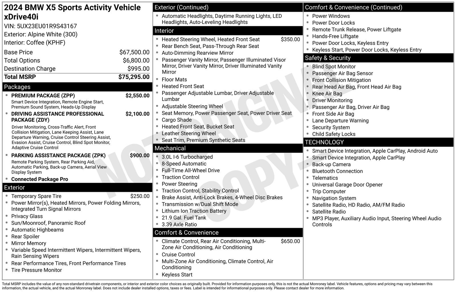 Used 2024 BMW X5 xDrive40i w/ Premium Package AWD/4WD image 19