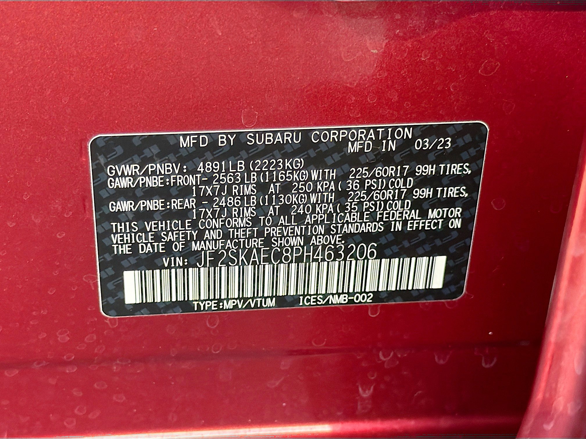 Certified 2023 Subaru Forester Premium image 43
