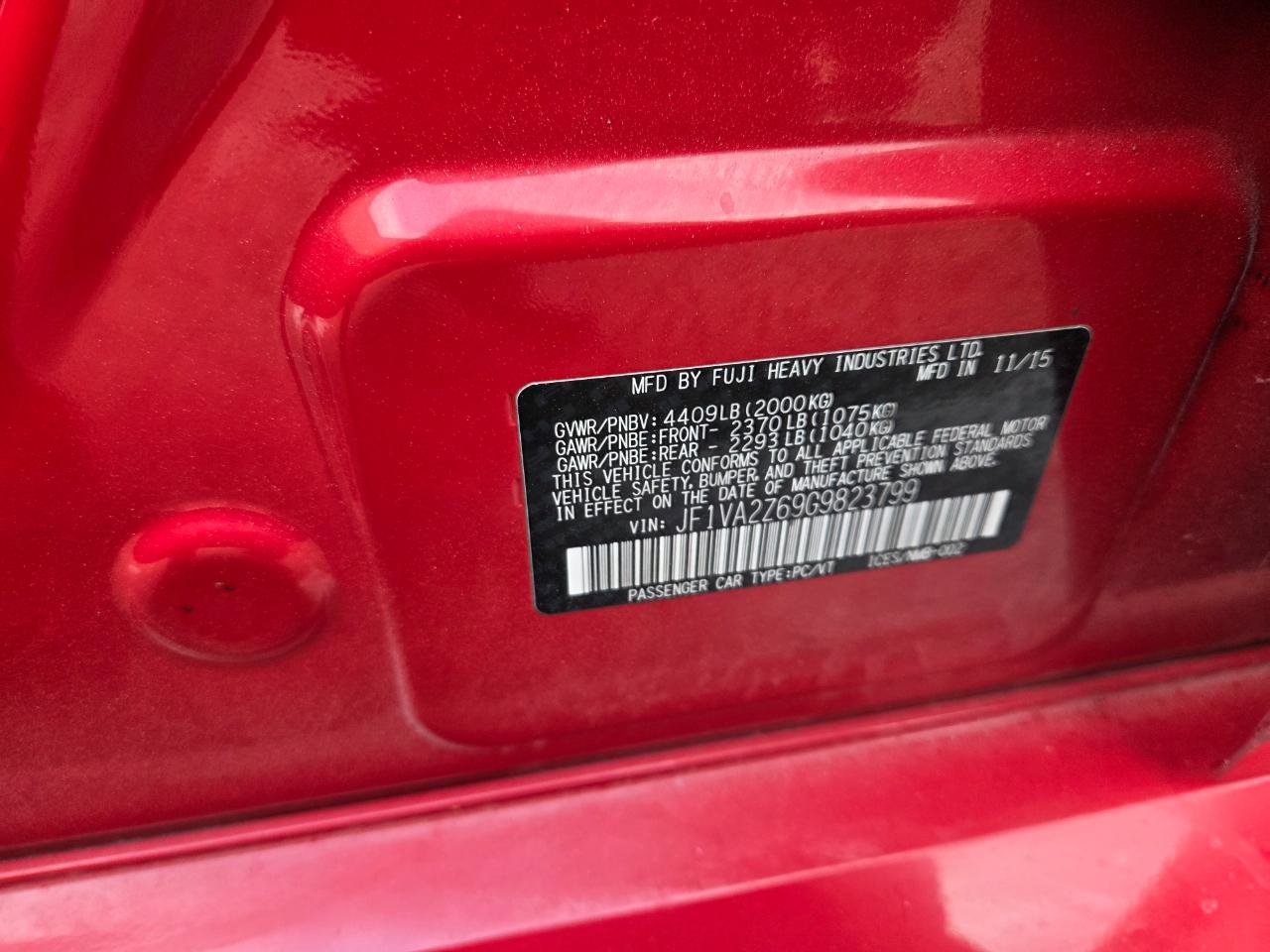 Used 2016 Subaru WRX STI Limited AWD/4WD image 37