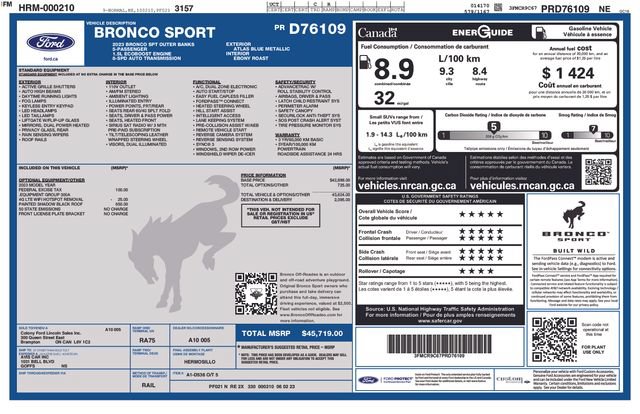 Used 2023 Ford Bronco Sport Outer Banks AWD/4WD image 34