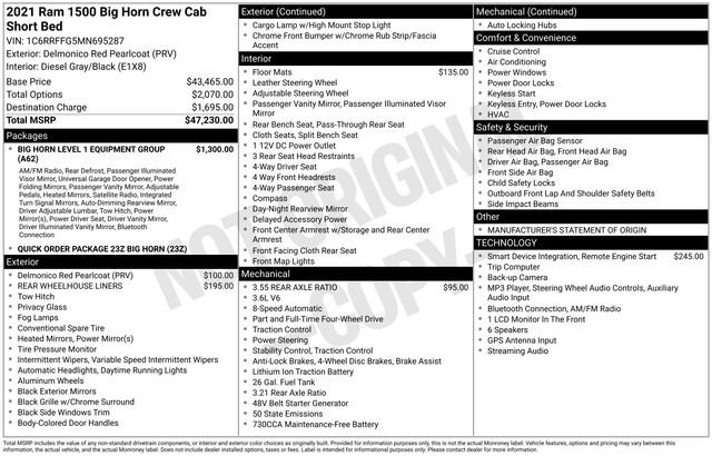 Used 2021 RAM 1500 Big Horn AWD/4WD image 23