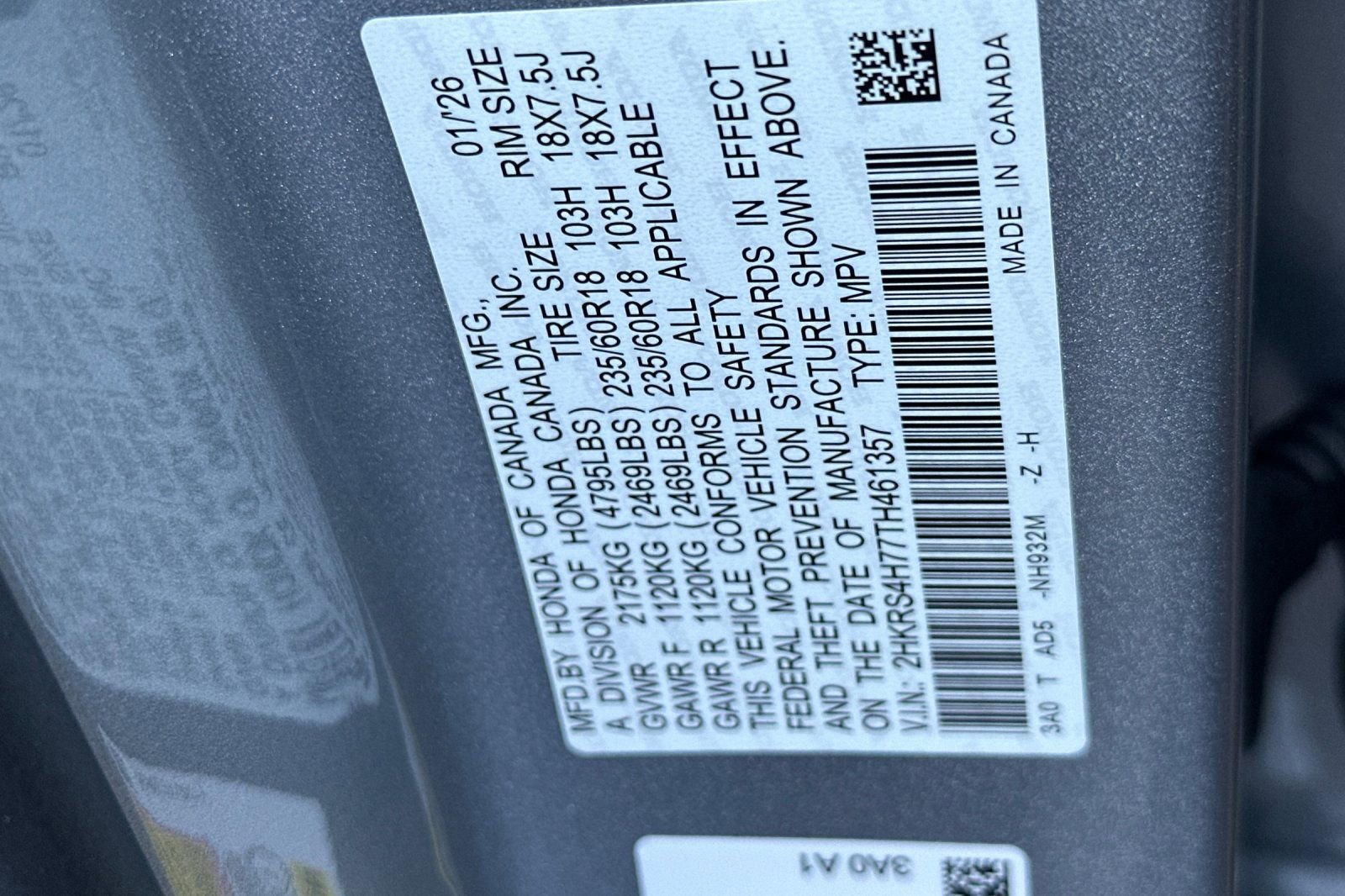 New 2026 Honda CR-V EX-L image 35