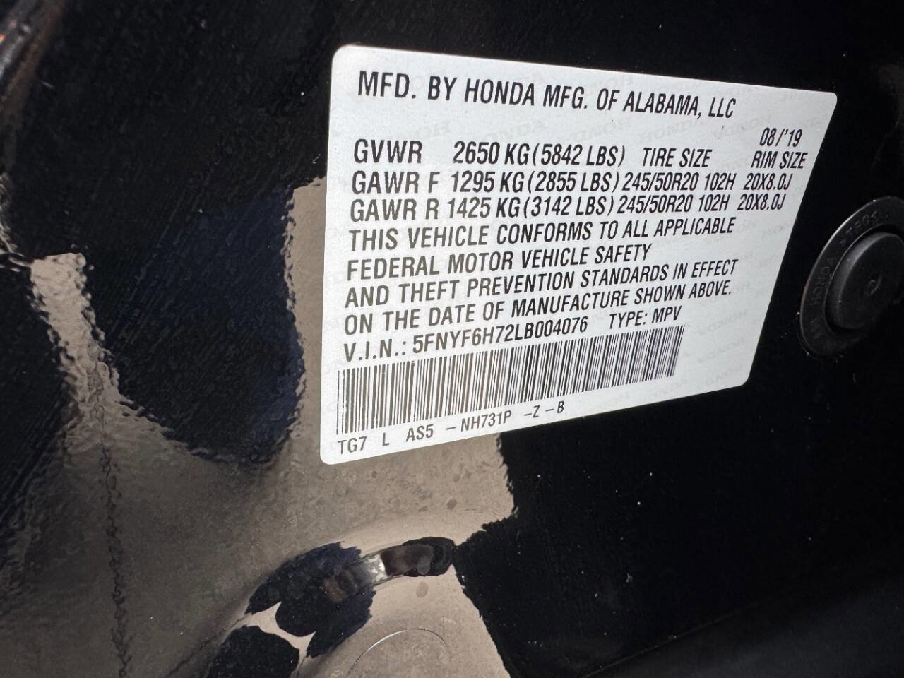 Used 2020 Honda Pilot Black Edition image 32