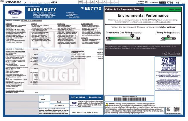 Used 2024 Ford F350 Lariat w/ Lariat Ultimate Package image 29