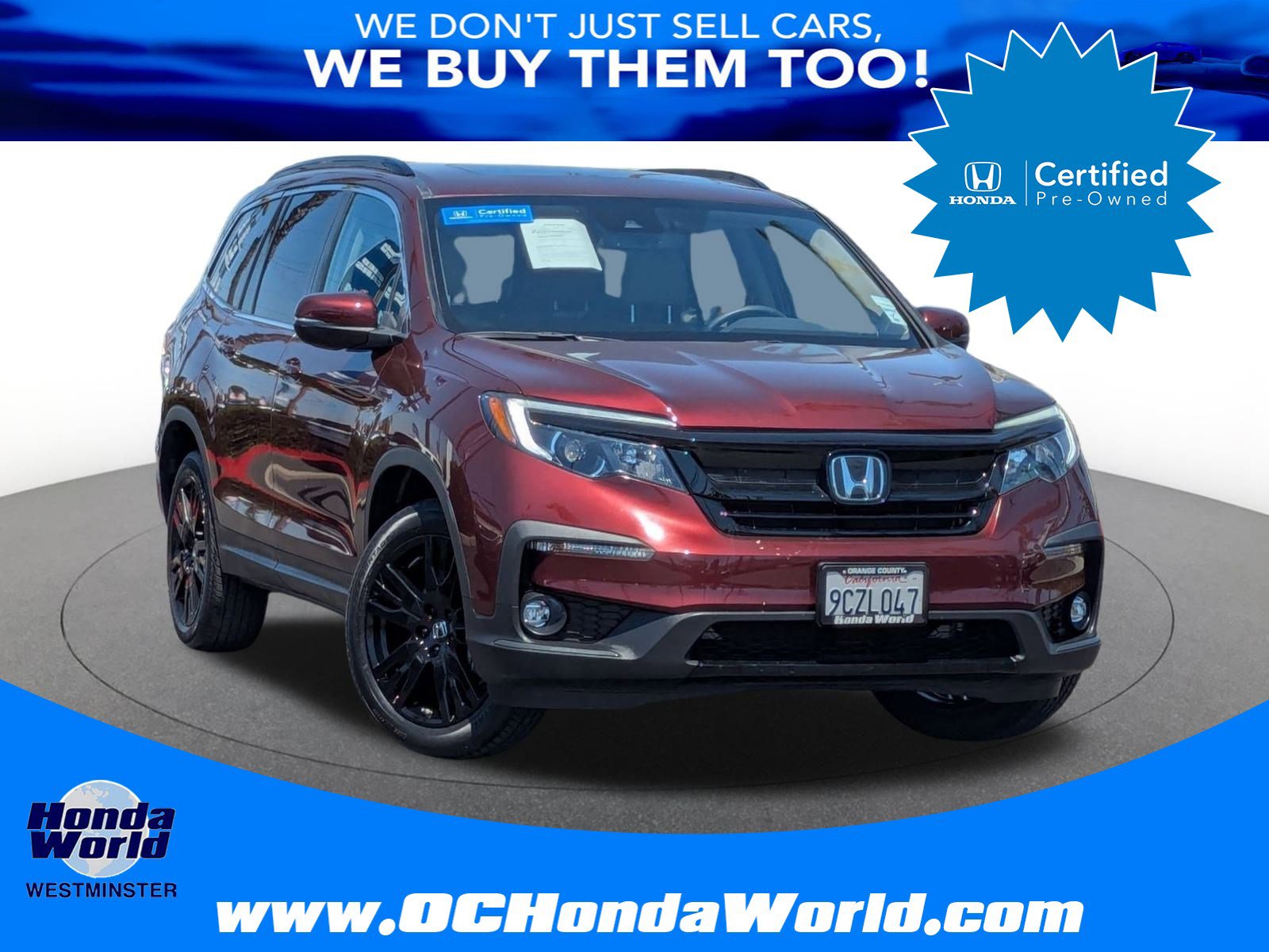 Certified 2022 Honda Pilot Special Edition