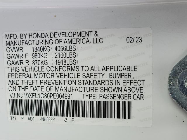 Certified 2023 Honda Civic Sport Touring image 29