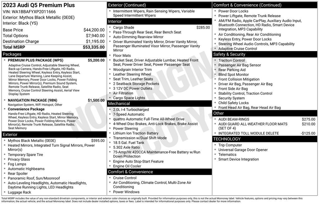 Certified 2023 Audi Q5 2.0T Premium Plus w/ Premium Plus Package image 3