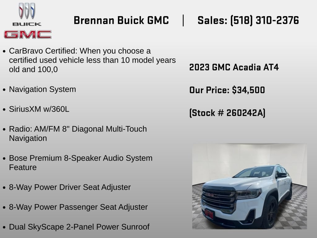 Certified 2023 GMC Acadia AT4 AWD/4WD image 6