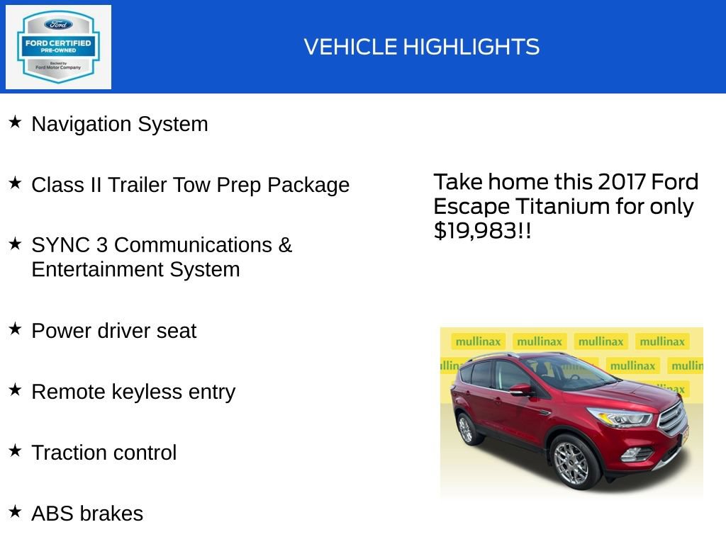 Used 2017 Ford Escape Titanium AWD/4WD image 18