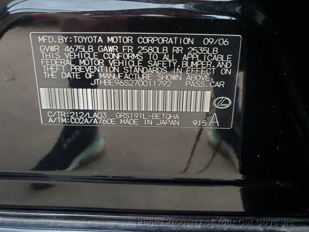 Used 2007 Lexus GS 350 RWD image 23