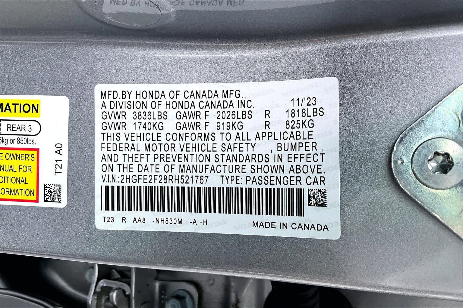 Used 2024 Honda Civic LX image 32