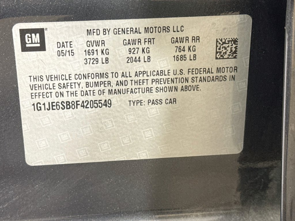 Used 2015 Chevrolet Sonic LTZ FWD image 38