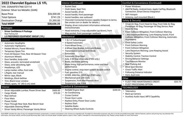 Used 2022 Chevrolet Equinox LS FWD image 67