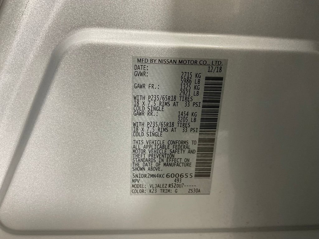 Used 2019 Nissan Pathfinder SV FWD image 28