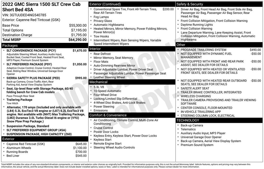 Used 2022 GMC Sierra 1500 SLT w/ SLT Convenience Package image 33