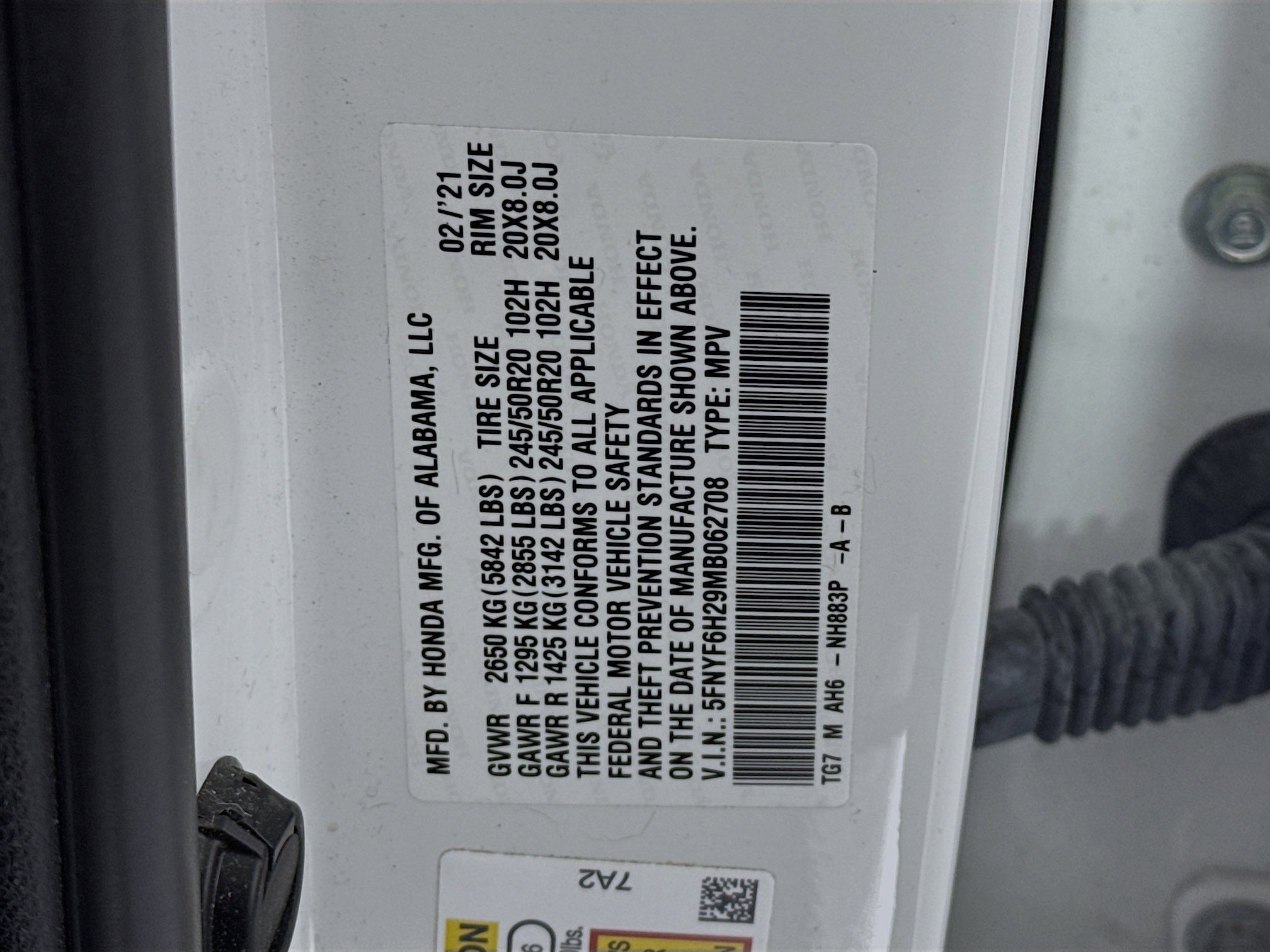 Certified 2021 Honda Pilot Special Edition image 33