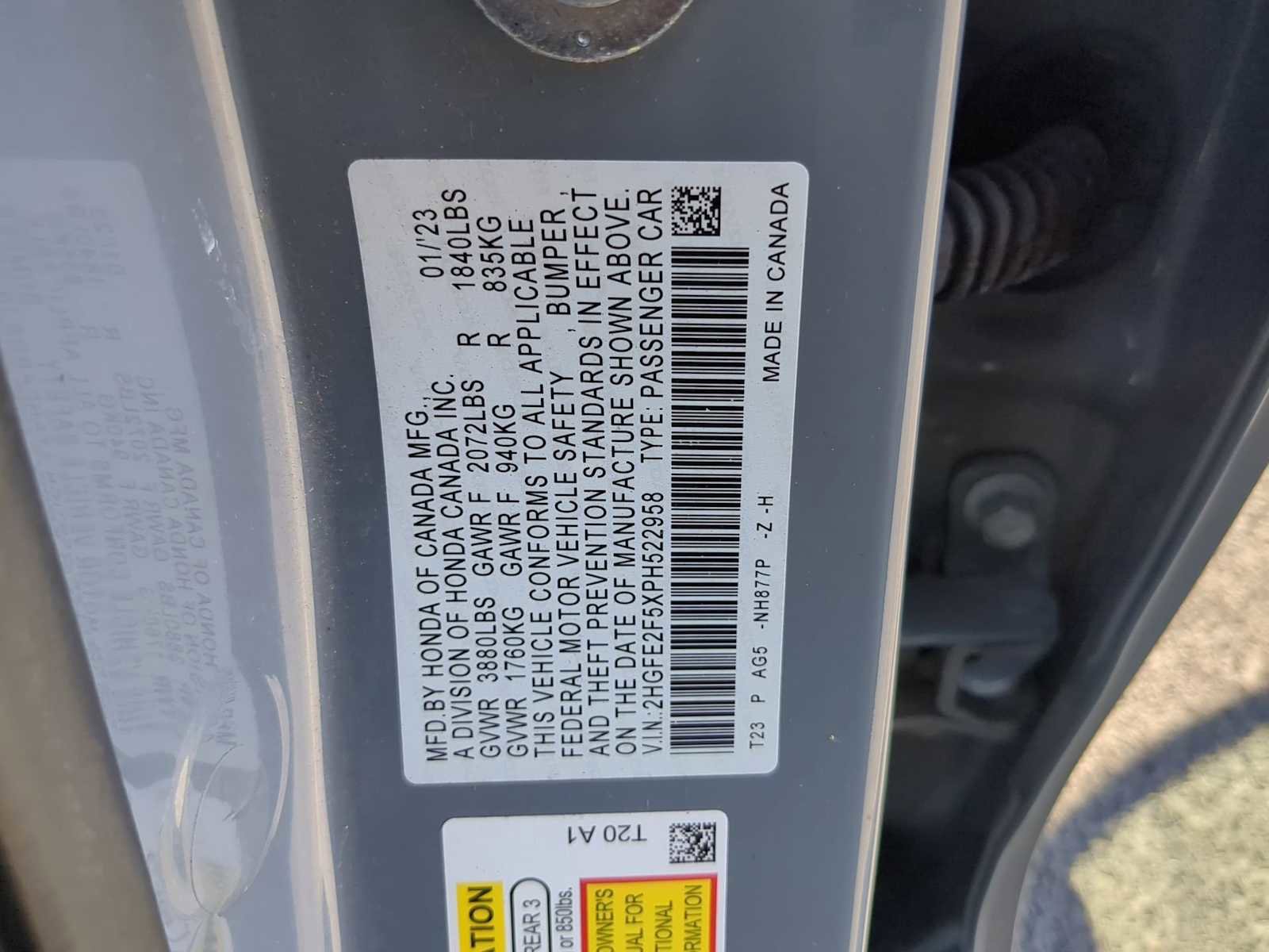 Used 2023 Honda Civic Sport image 28