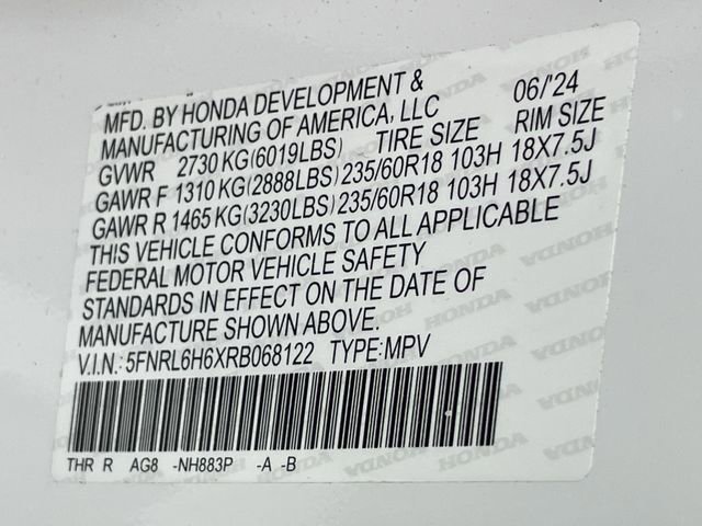 Certified 2024 Honda Odyssey EX-L image 29