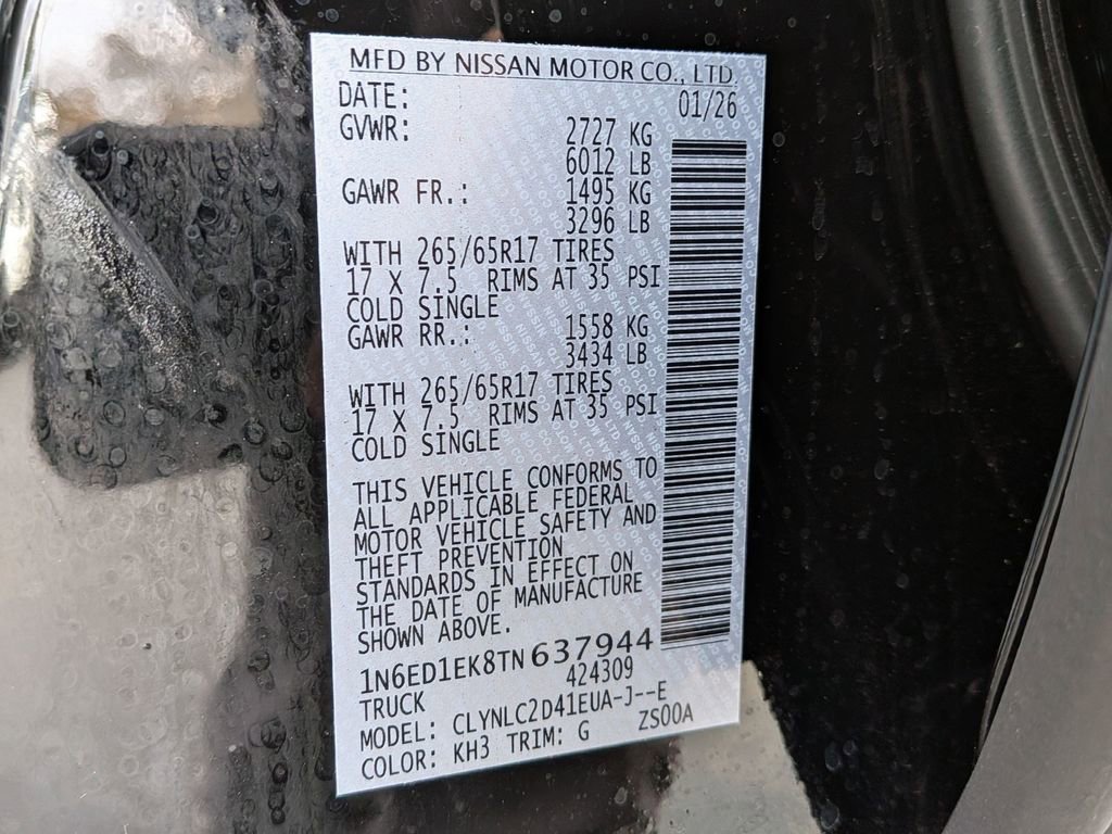 New 2026 Nissan Frontier SV image 29