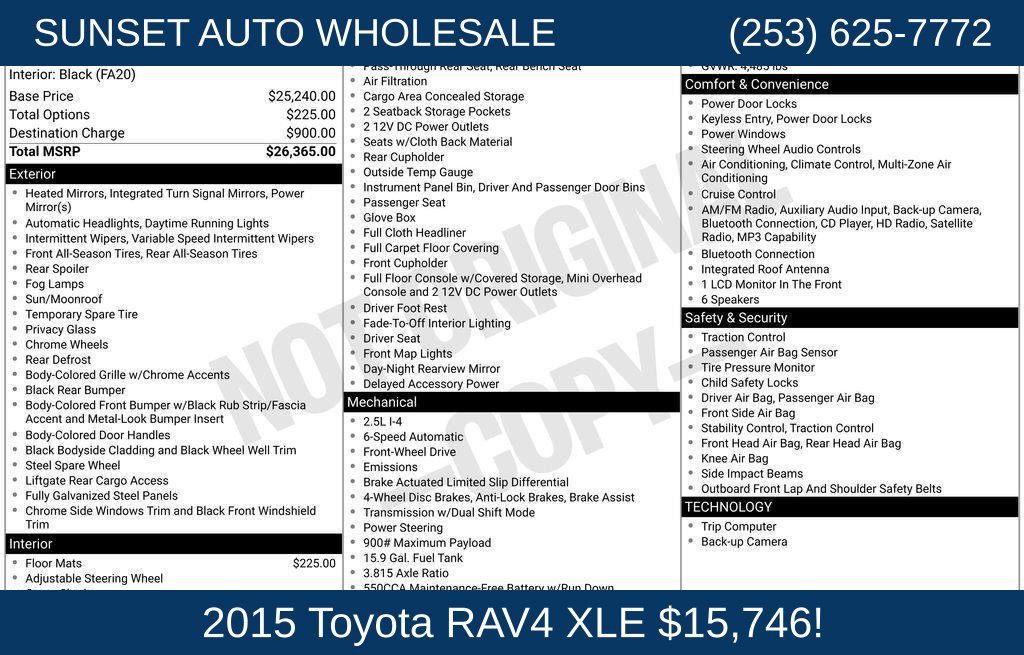 Used 2015 Toyota RAV4 XLE FWD image 41
