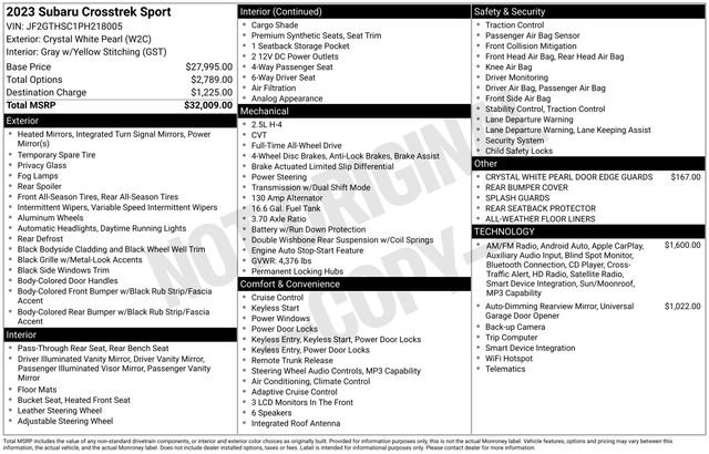 Used 2023 Subaru Crosstrek 2.5i Sport image 27