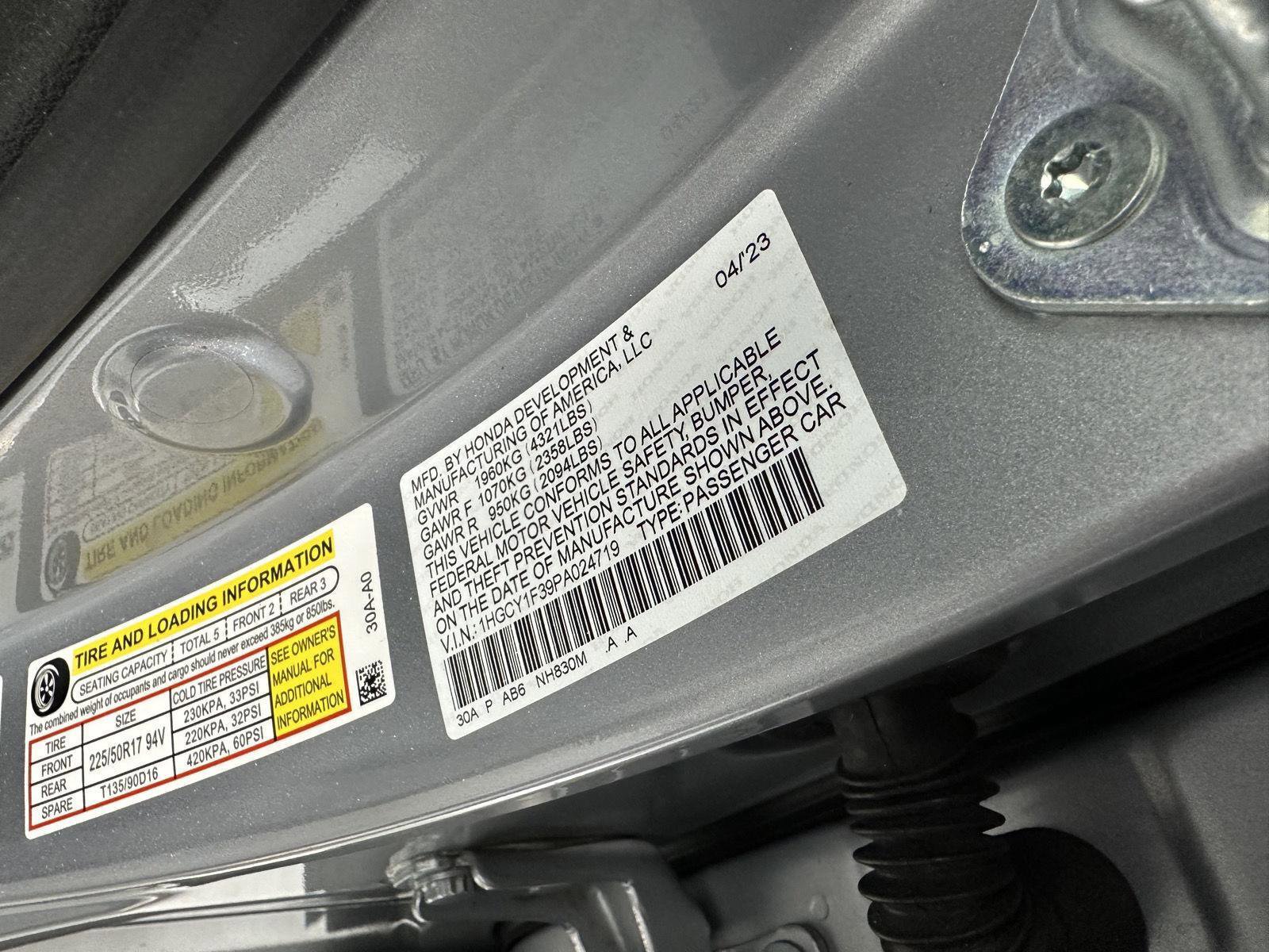 Certified 2023 Honda Accord EX image 15