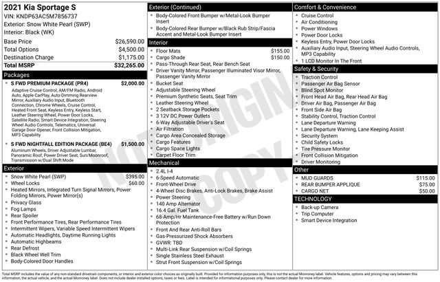 Used 2021 Kia Sportage S w/ S FWD Premium Package image 6