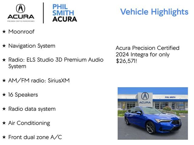 Certified 2024 Acura Integra A-Spec FWD image 5