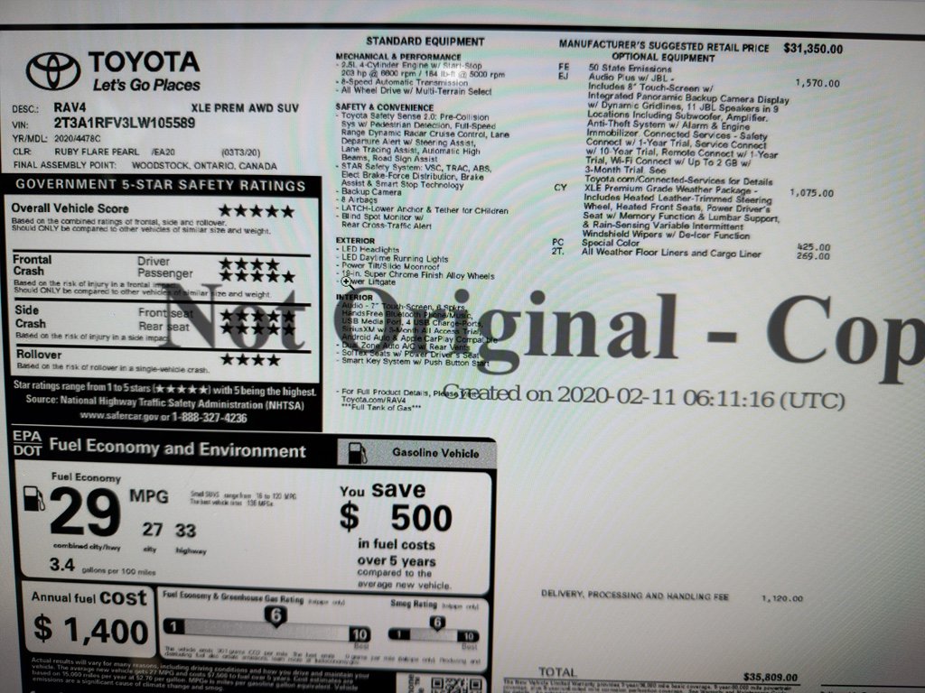 Used 2020 Toyota RAV4 XLE Premium image 22