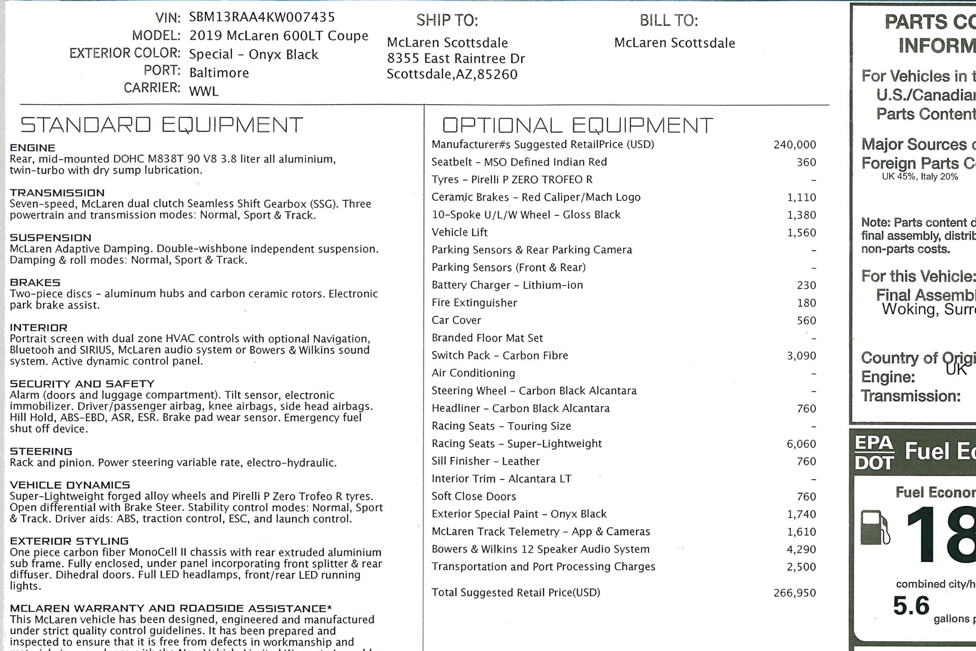 Used 2019 McLaren 600LT image 41