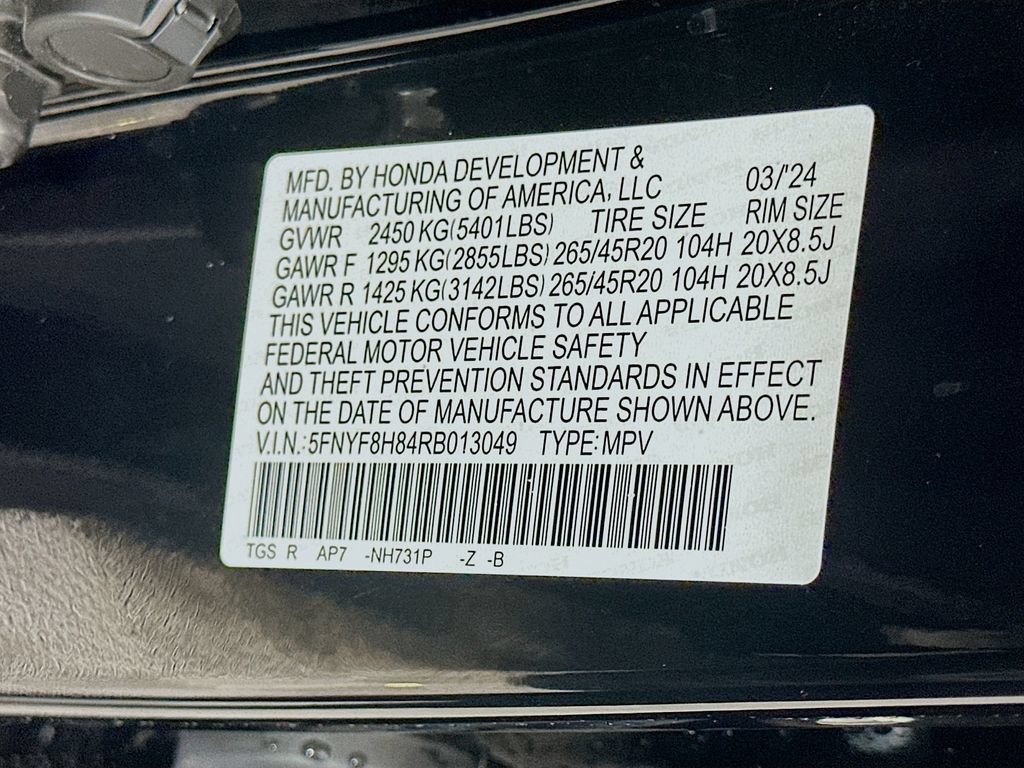 Certified 2024 Honda Passport Black Edition image 32
