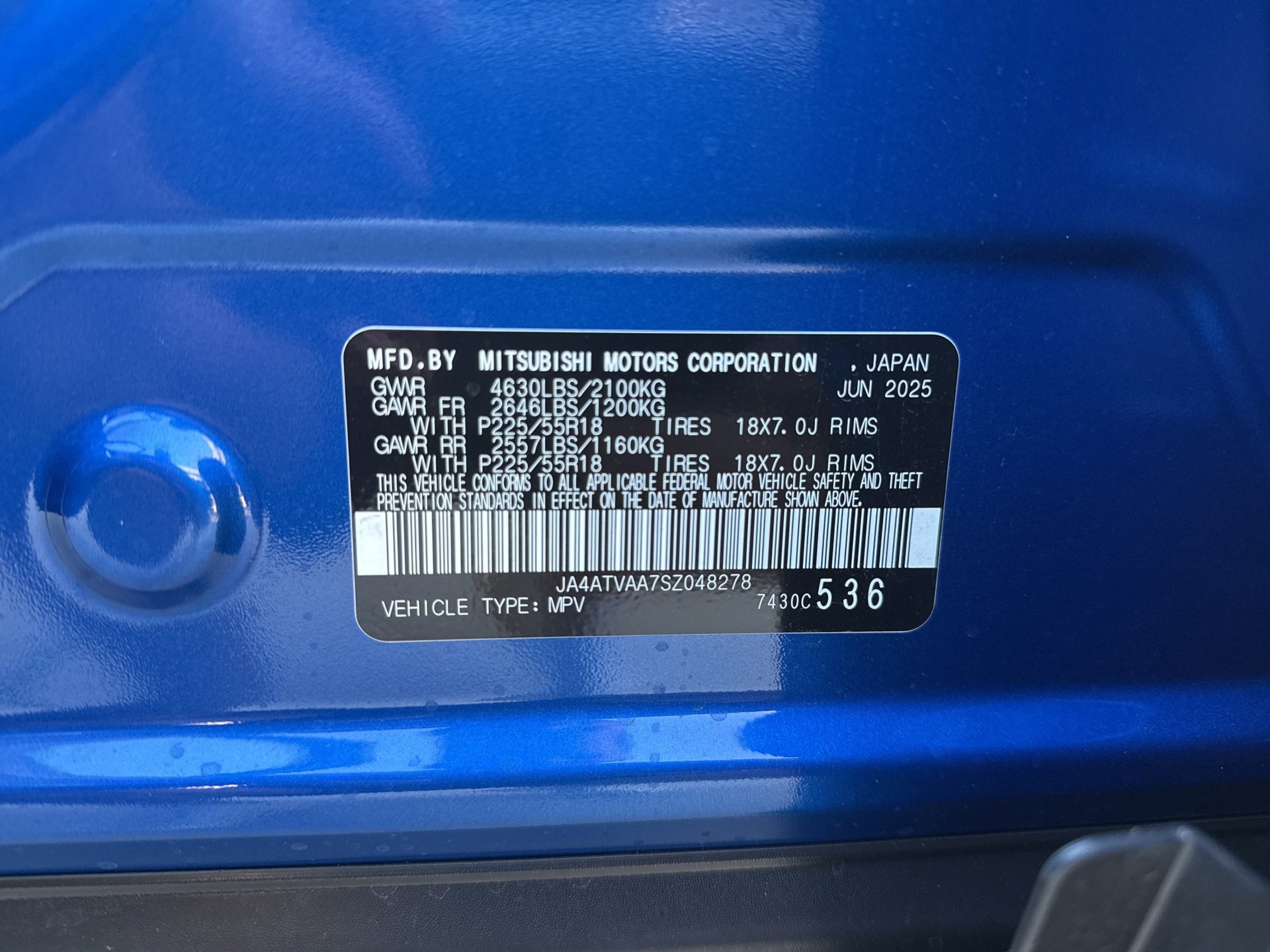 New 2025 Mitsubishi Eclipse Cross LE image 10